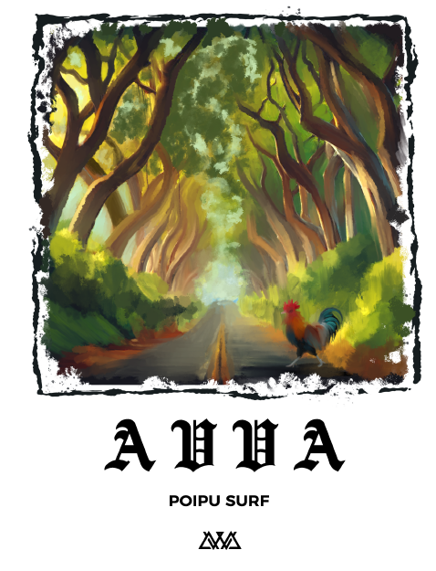 Poipu Surf x AVVA Collab "TREE TUNNEL" SS Tee