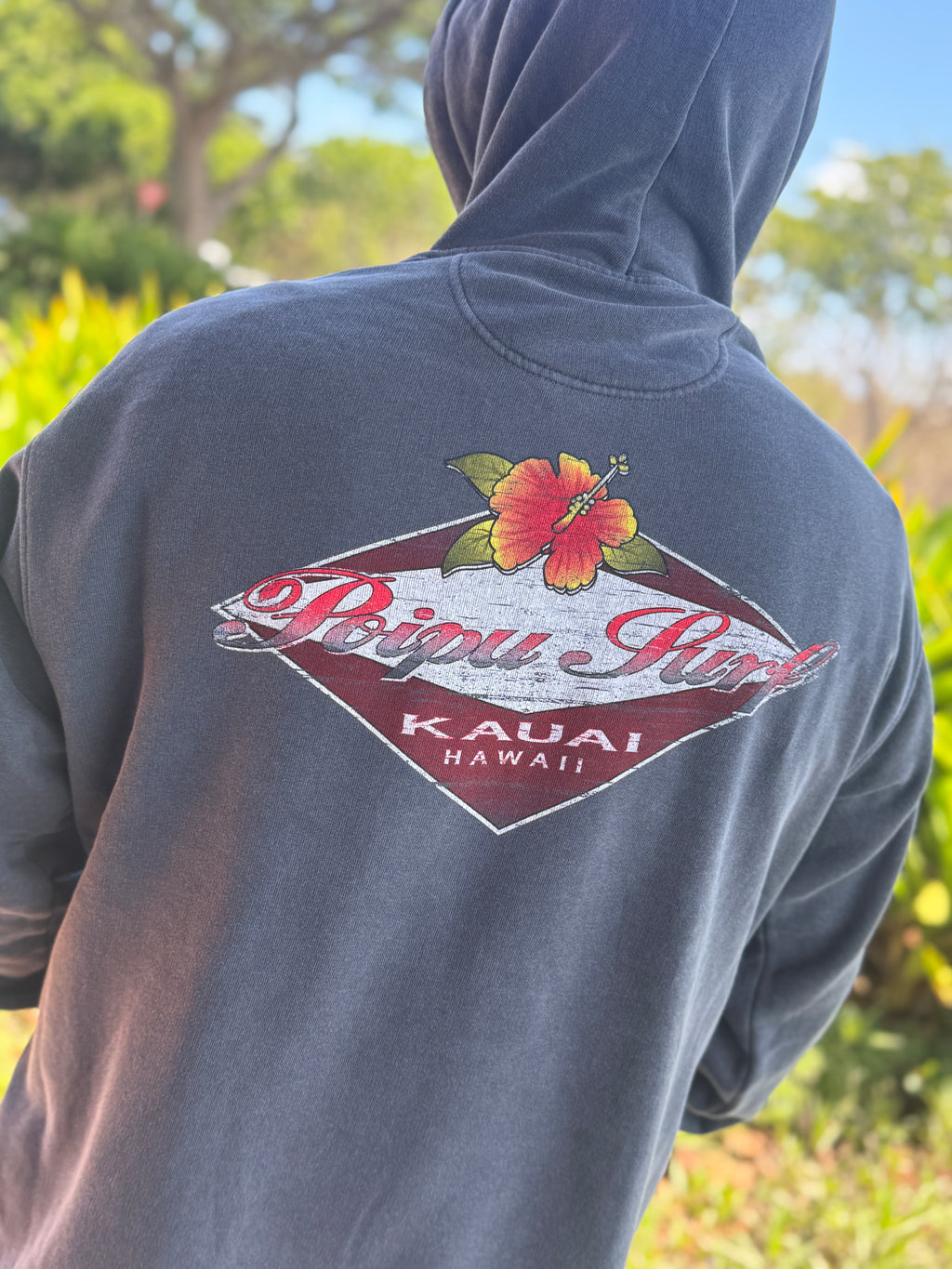 Overdraw Hibiscus Logo Fleece Hoodie