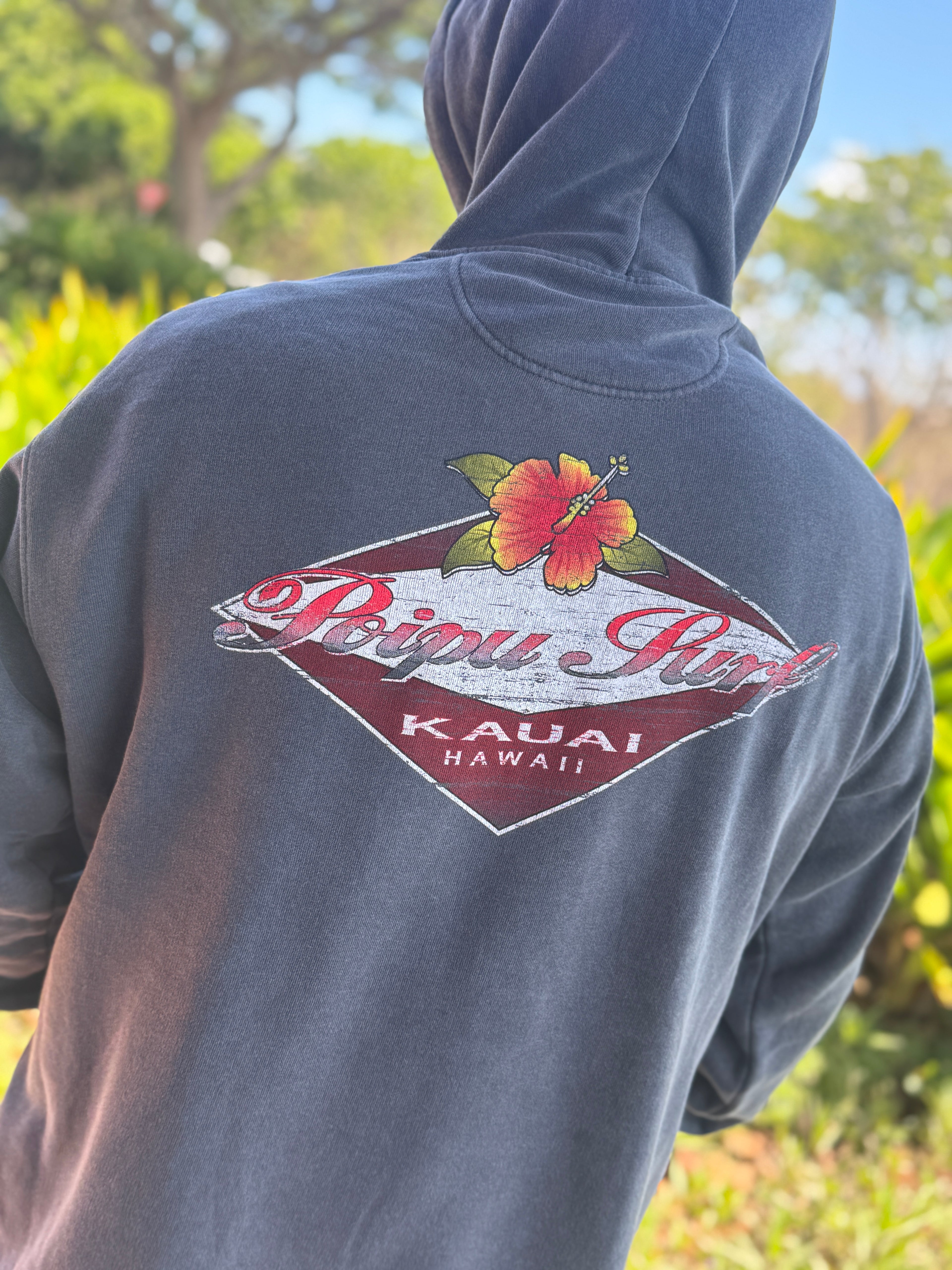 Overdraw Hibiscus Logo Fleece Hoodie