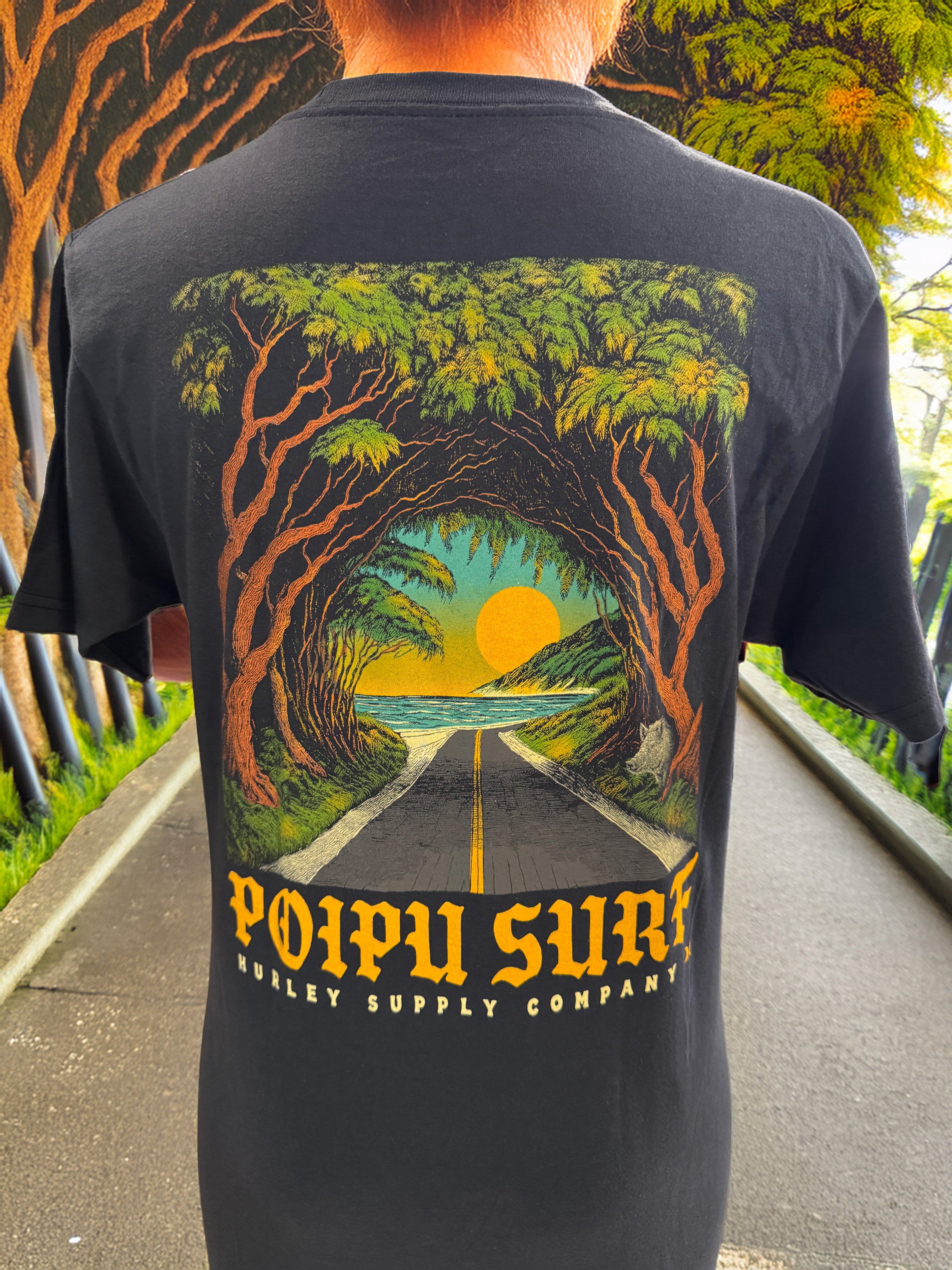 Poipu Surf x Hurley - Tree Tunnel SS Tee