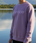 Simple Statement Logo Fleece Crew Neck Sweater
