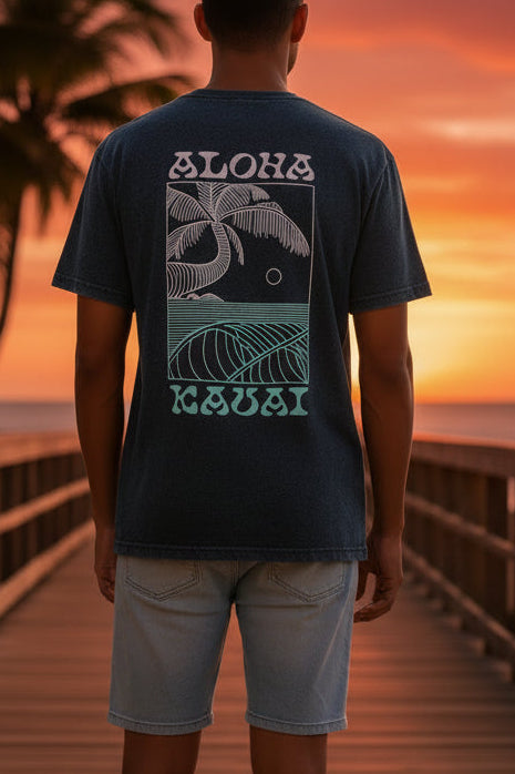 Glorakani Palm Wave SS Tee
