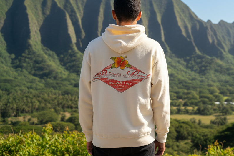 Overdraw Hibiscus Logo Fleece Hoodie