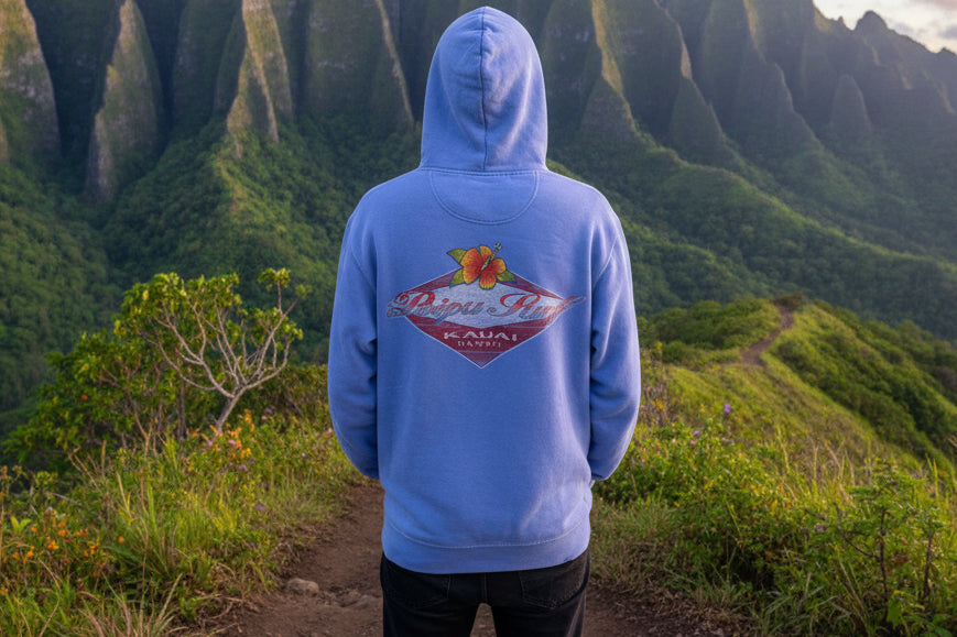 Overdraw Hibiscus Logo Fleece Hoodie