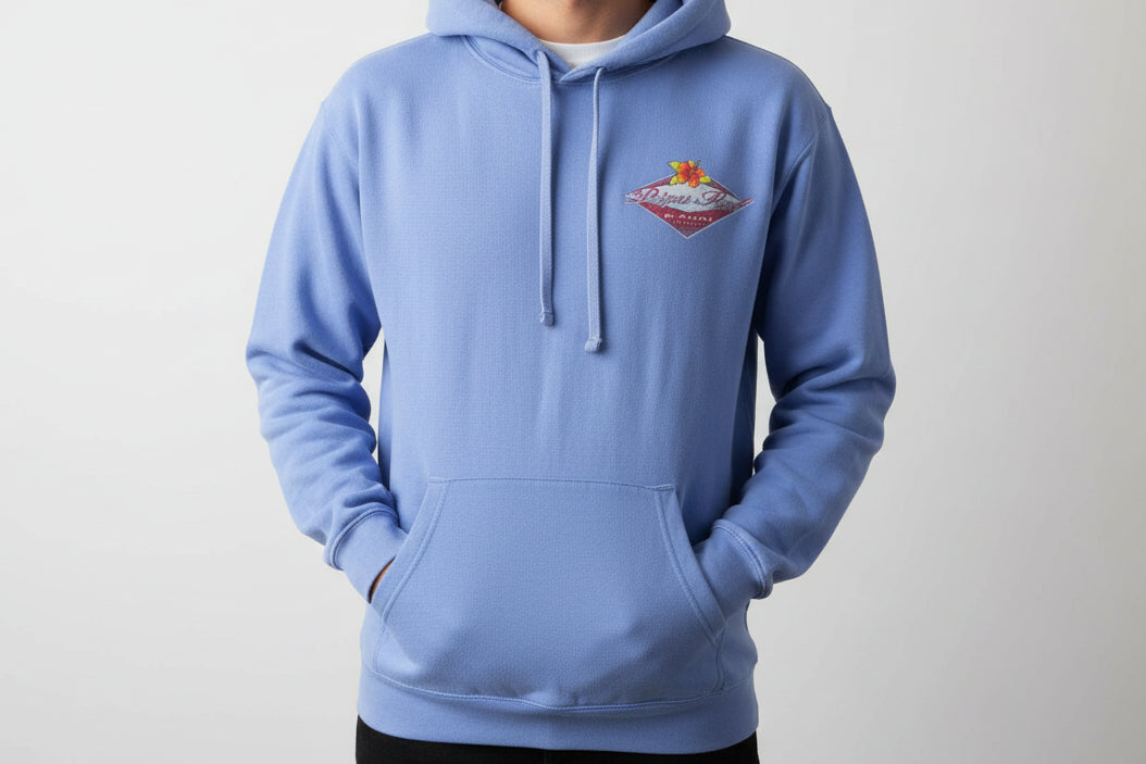 Overdraw Hibiscus Logo Fleece Hoodie
