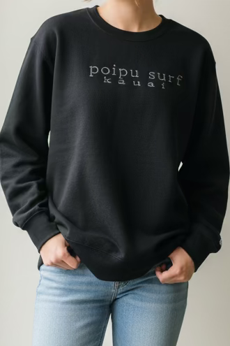 Classically Emblem Font Campbell Crew Neck Logo Sweater