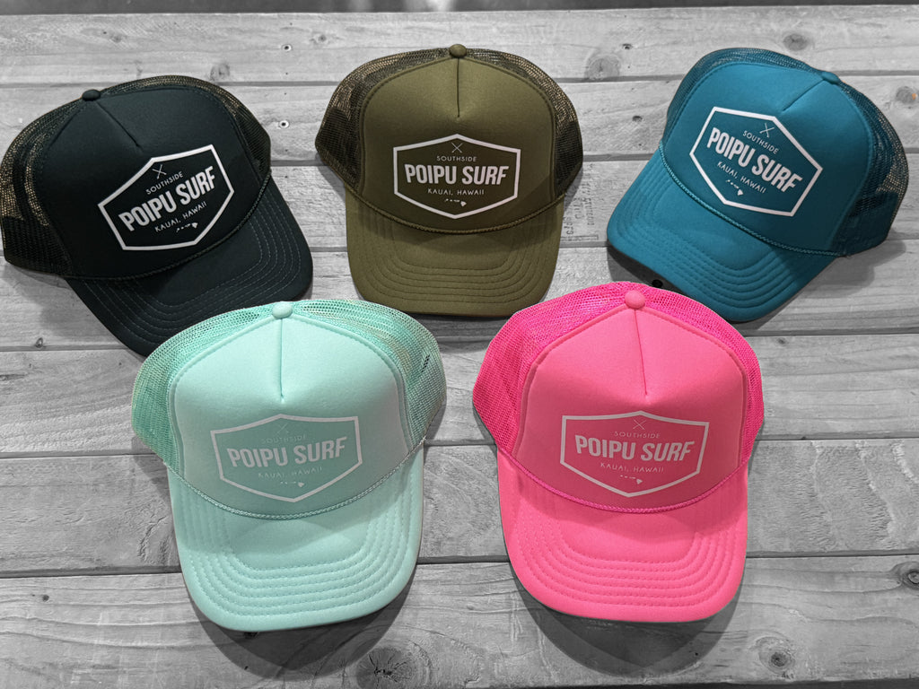 Poipu Surf "CLASSIC" Logo - Trucker Hat