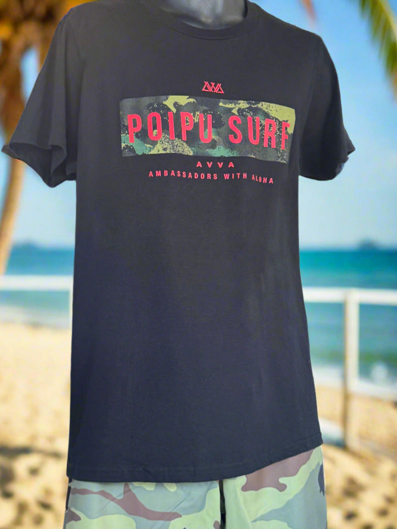 Poipu Surf x AVVA Camo SS Tee