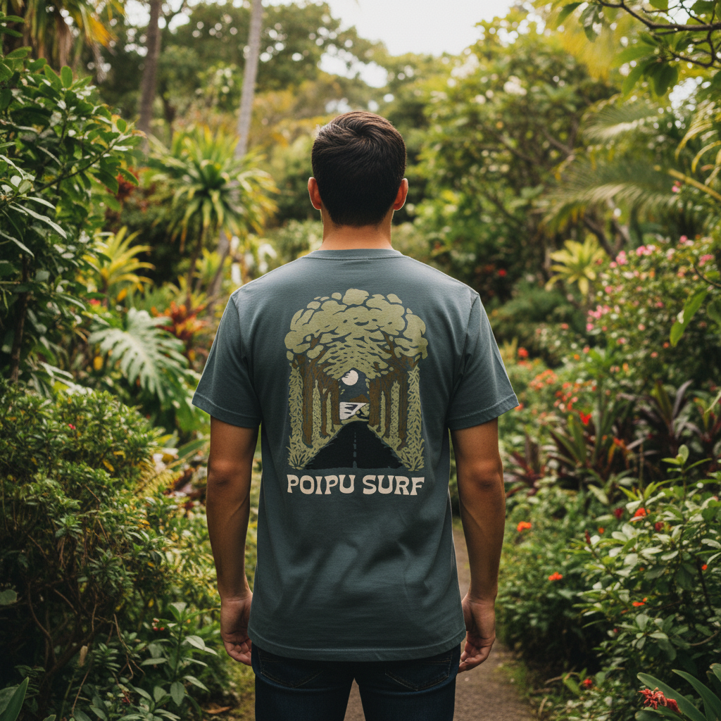 Poipu Surf "TREE TUNNEL" Logo by KATIN