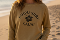 Now or Never Hibiscus Logo Fleece Crew Neck Sweater