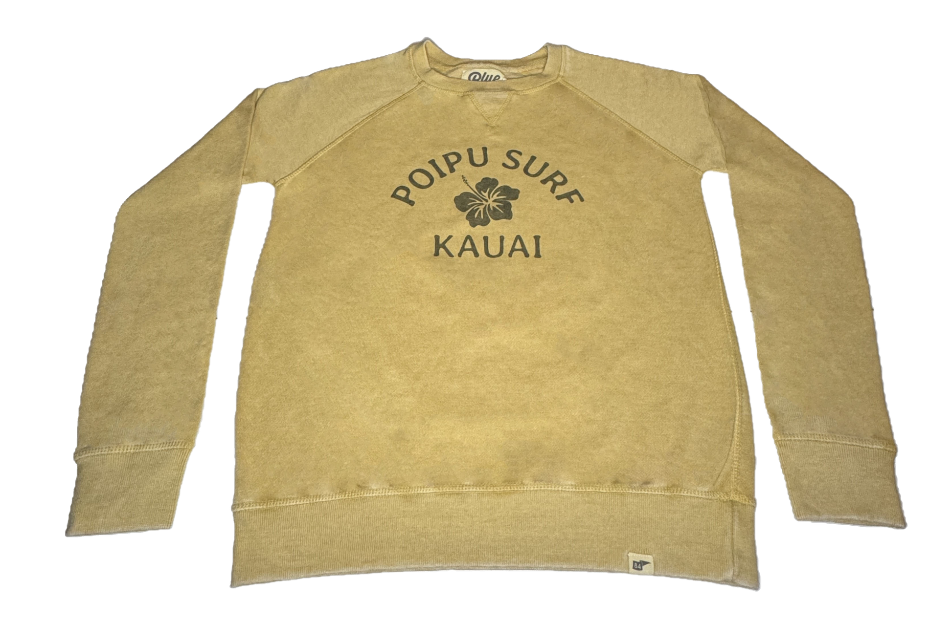 Poipu Surf "HIBISCUS" Logo Crew Neck Sweater