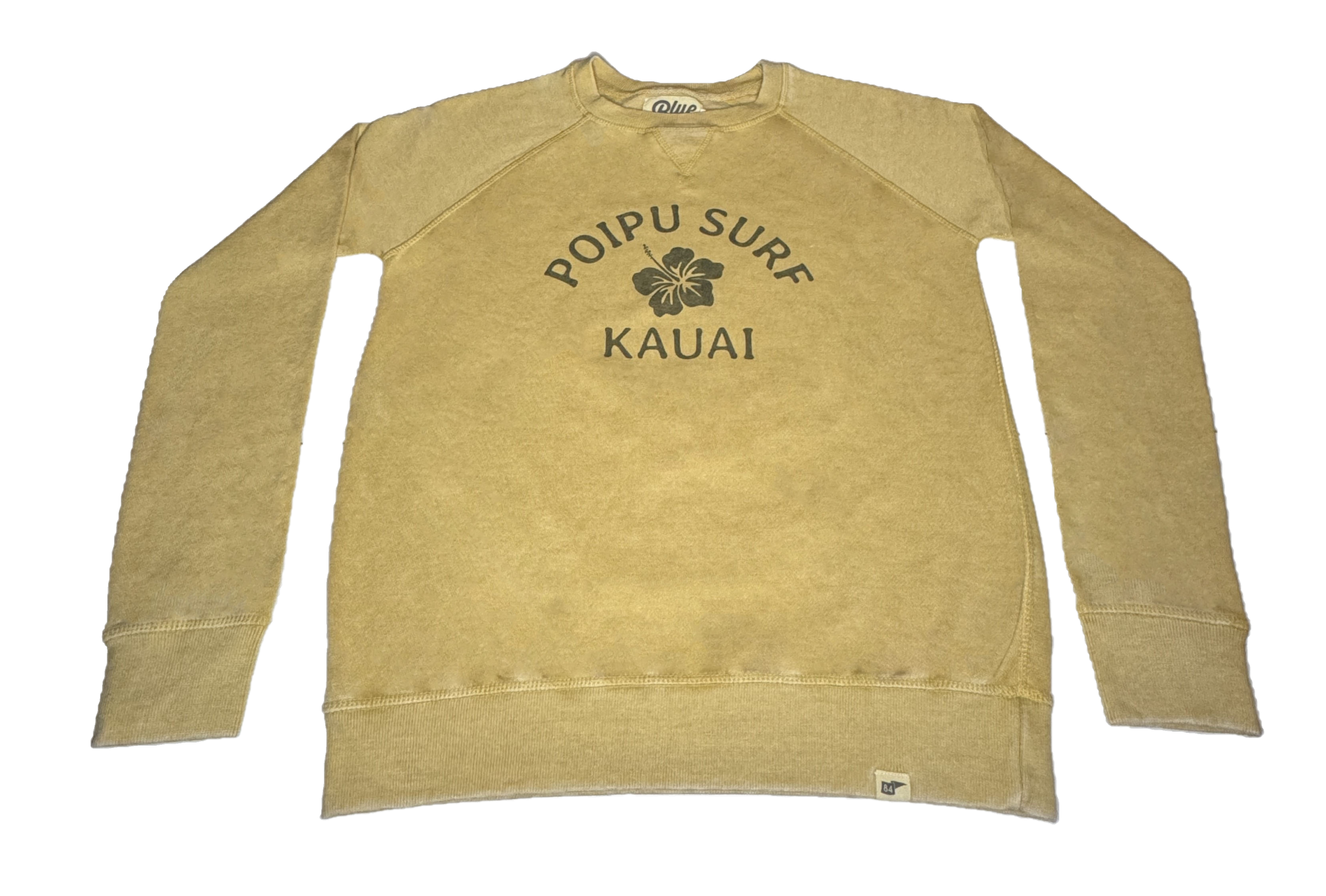 Poipu Surf "HIBISCUS" Logo Crew Neck Sweater