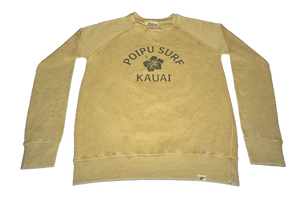 Poipu Surf "HIBISCUS" Logo Crew Neck Sweater