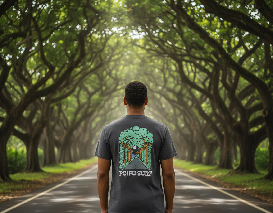 Poipu Surf "TREE TUNNEL" Logo by KATIN