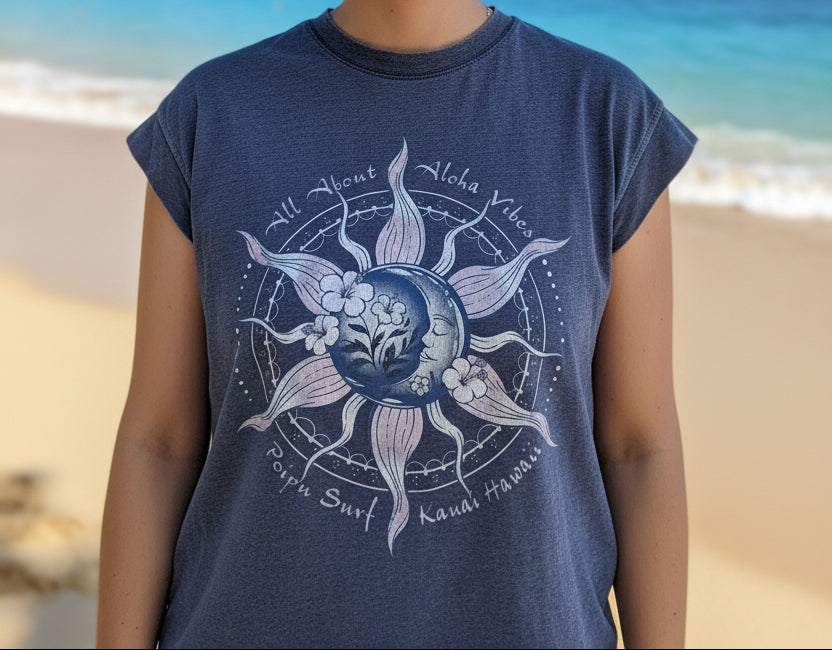 Cassava Moon Sun Hib Vnt Women's Peak Shoulder Tee