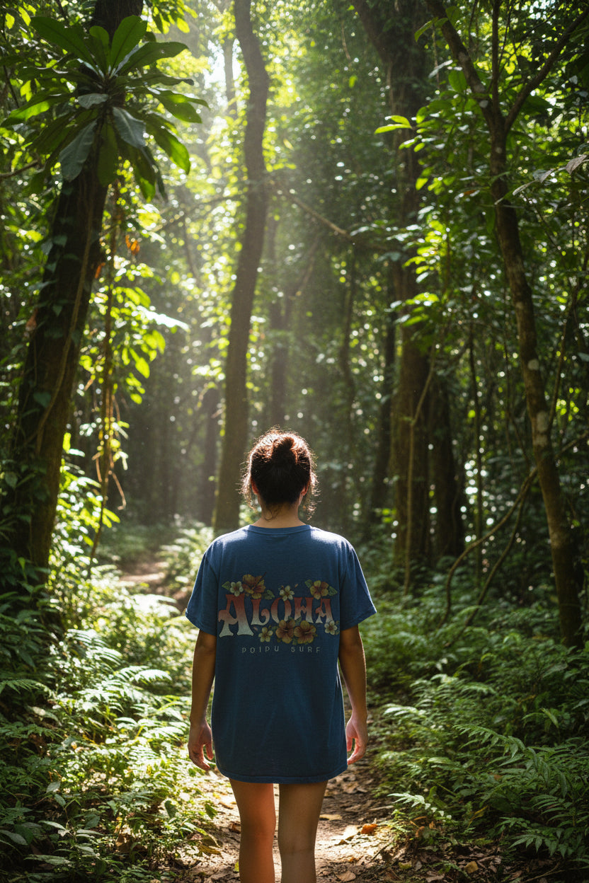 Grovyle Hibiscus Dyed Slub Tee