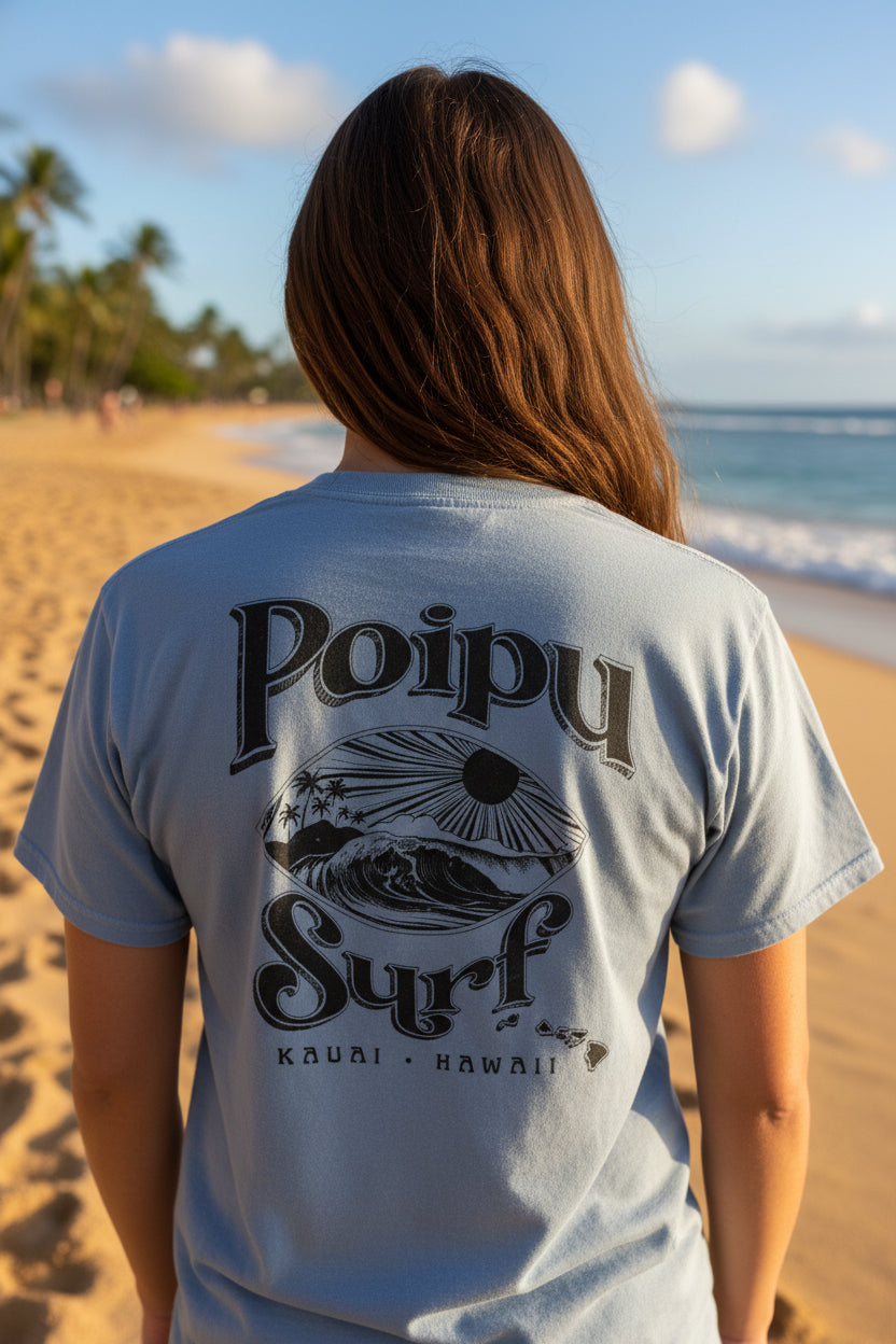 Birtram Palm Wave Surf Dyed Tee