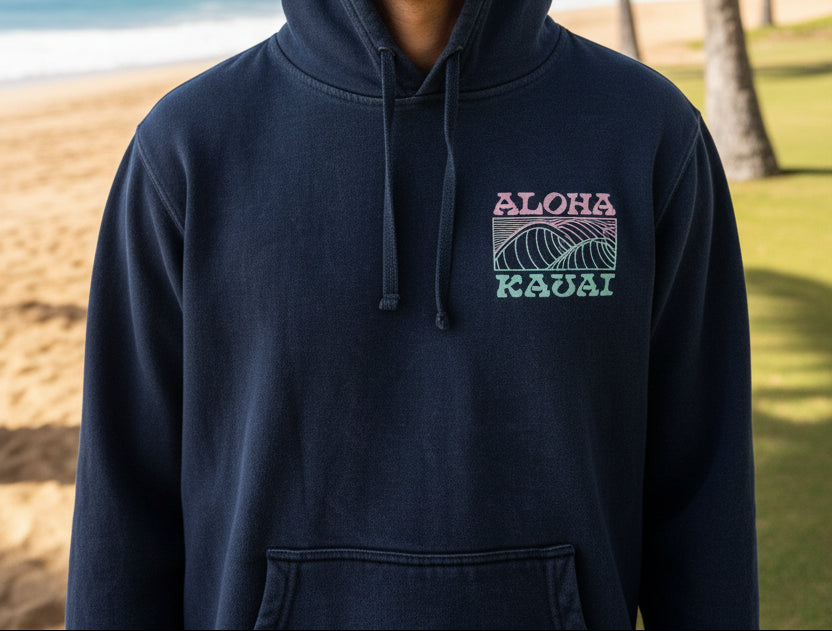 Glorakani Palm Wave Bomber Hood Sweater