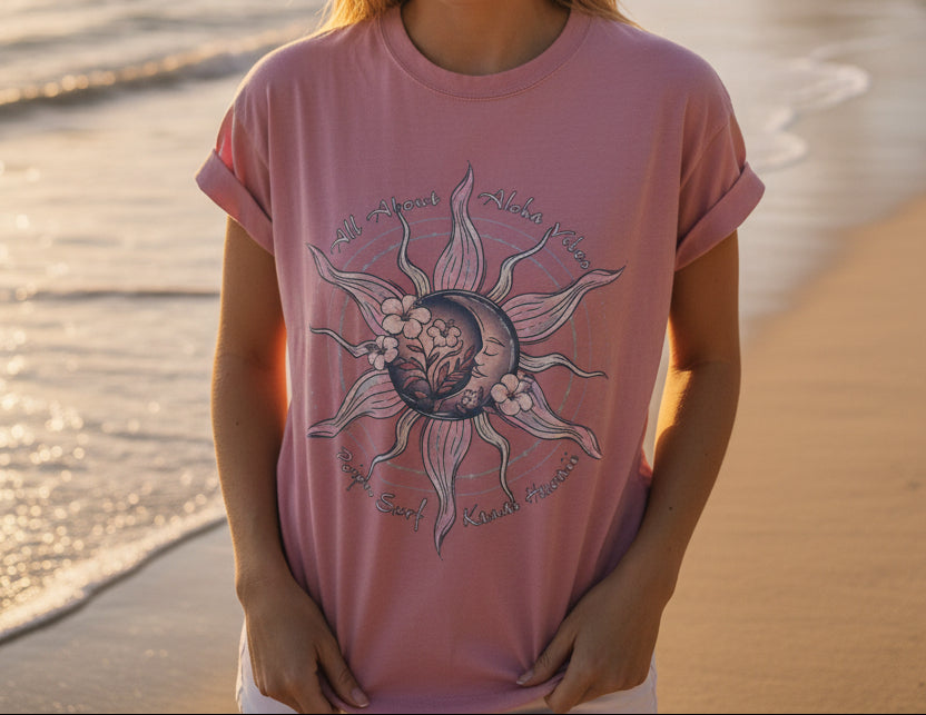 Cassava Moon Sun Hib Vnt Women's Peak Shoulder Tee
