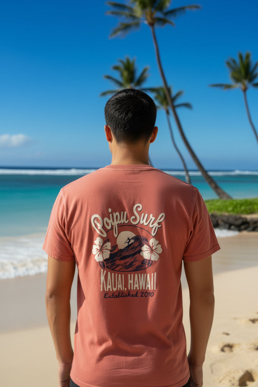 Nonstopped Surfer Waves Dyed Tee